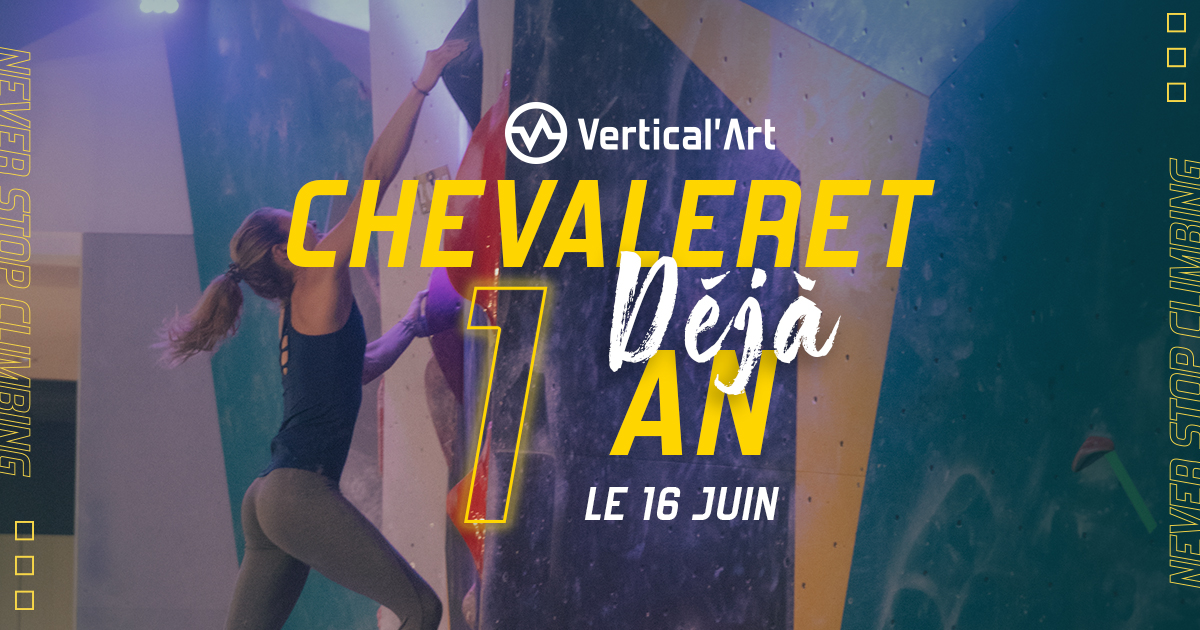 Birthday Party pour fêter les 1 an de Vertical'Art Paris Chevaleret, plus de 1500 euros de lots à gagner, dj set, atelier grimpant, v'appy hour et plein de cadeaux à gagner