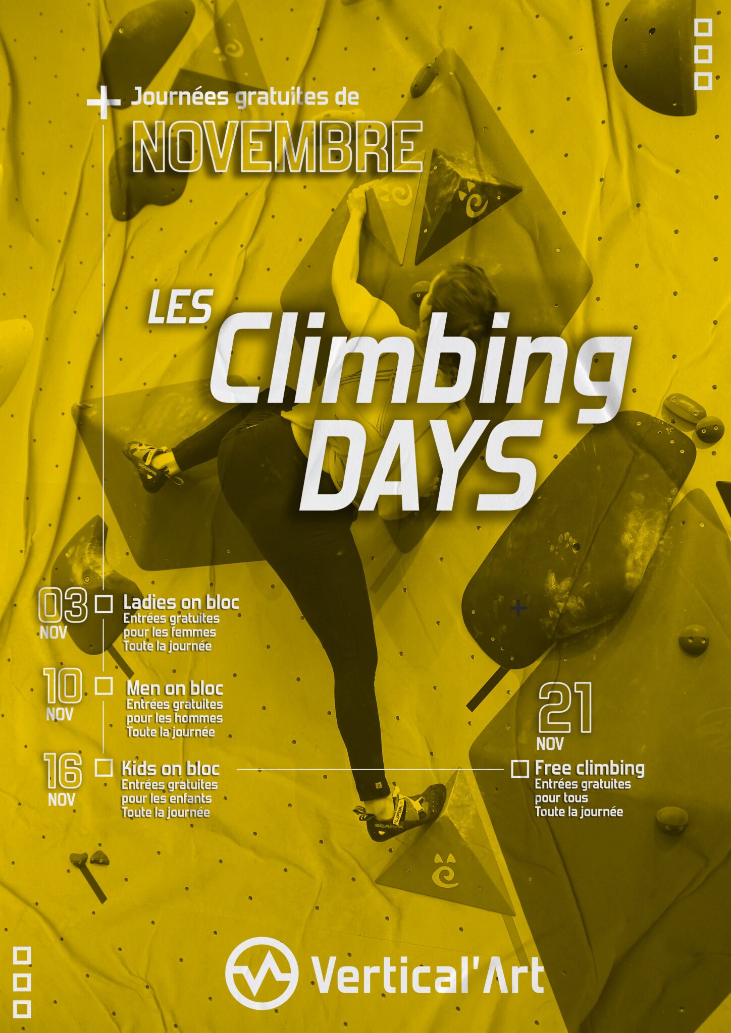 Climbing days à Vertical'Art Chevaleret Novembre 2022