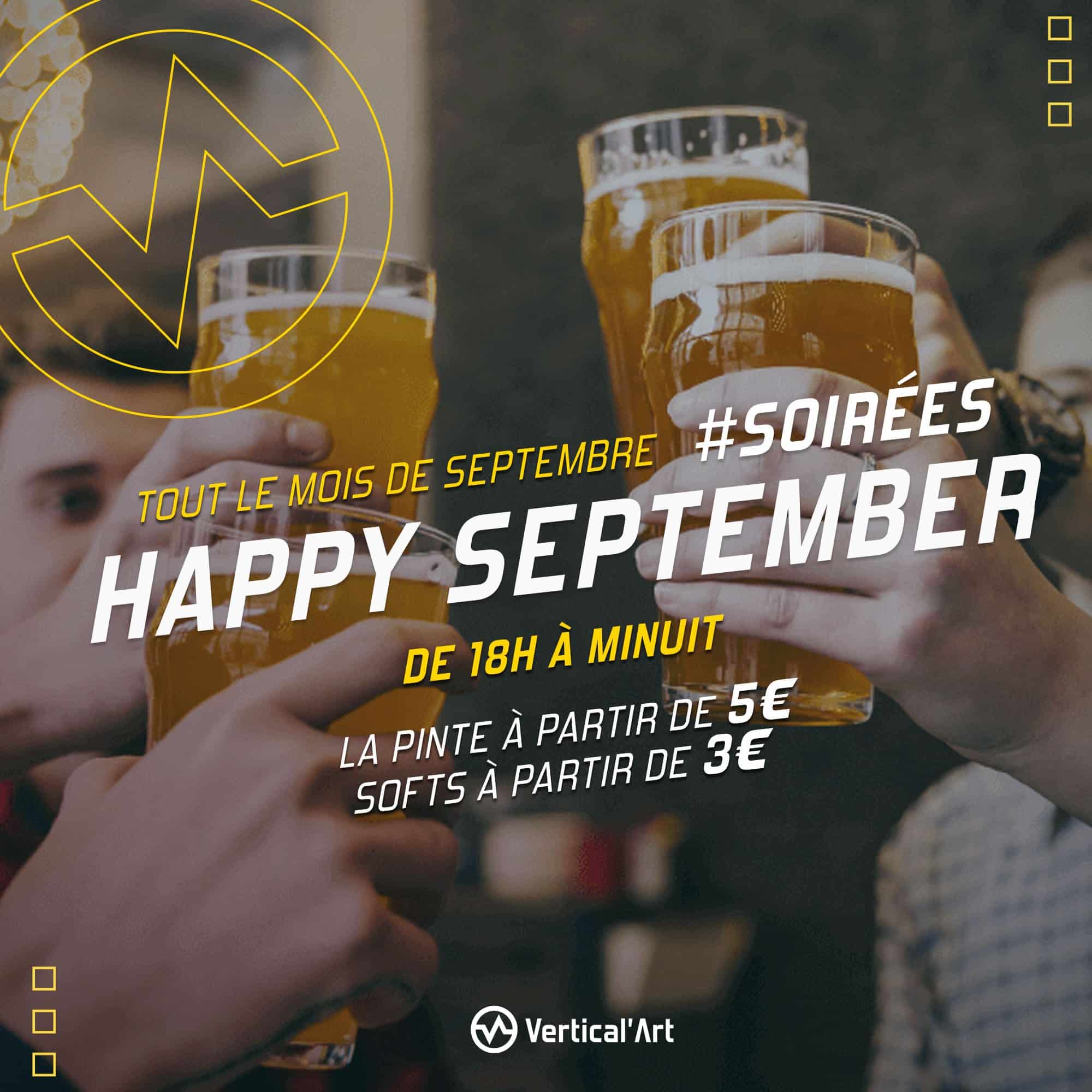 Happy September : La pinte de bière à 5€ toute la semaine à Vertical'Art Paris Chevaleret !