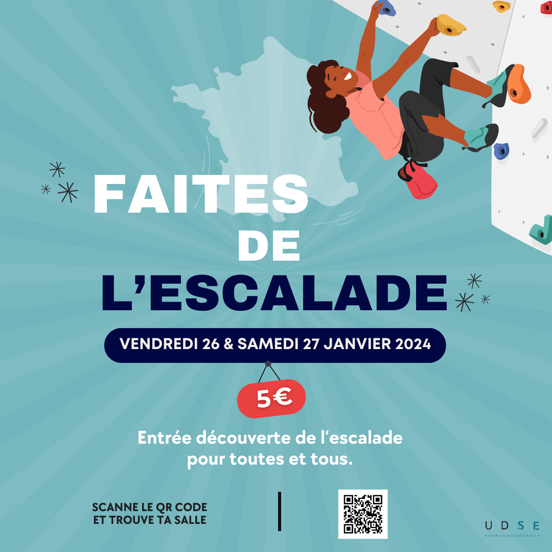 Faites de l'escalade à Vertical'Art Paris Chevaleret les 26 et 27 janvier
